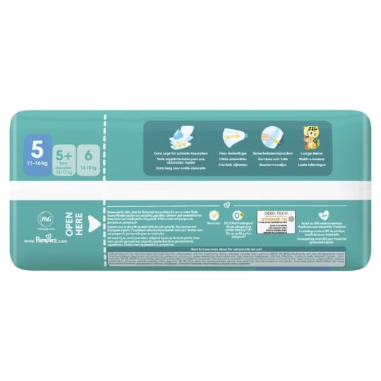 Couches Bébé Baby-Dry Taille 5 11kg-16kg PAMPERS