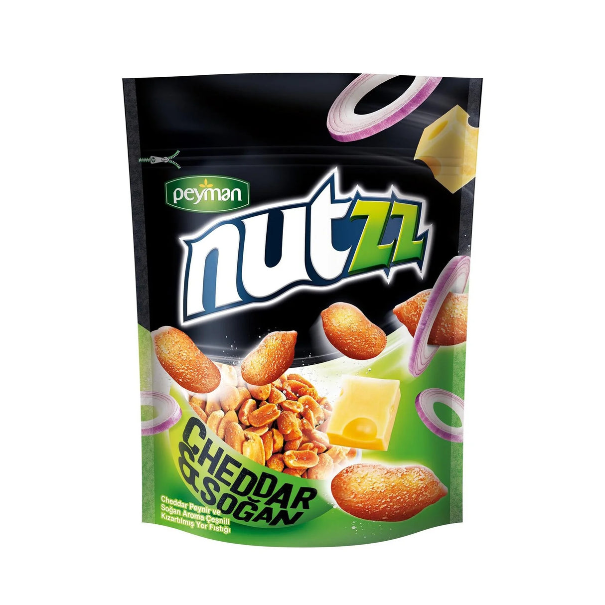 PEYMANN NUTZZ Cacahuètes Cheddar & Oignon 25g