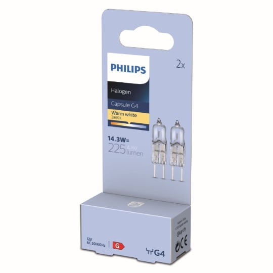 Ampoule Halo PHL Capsule 14.3W G4 12V CL x2 PHILIPS