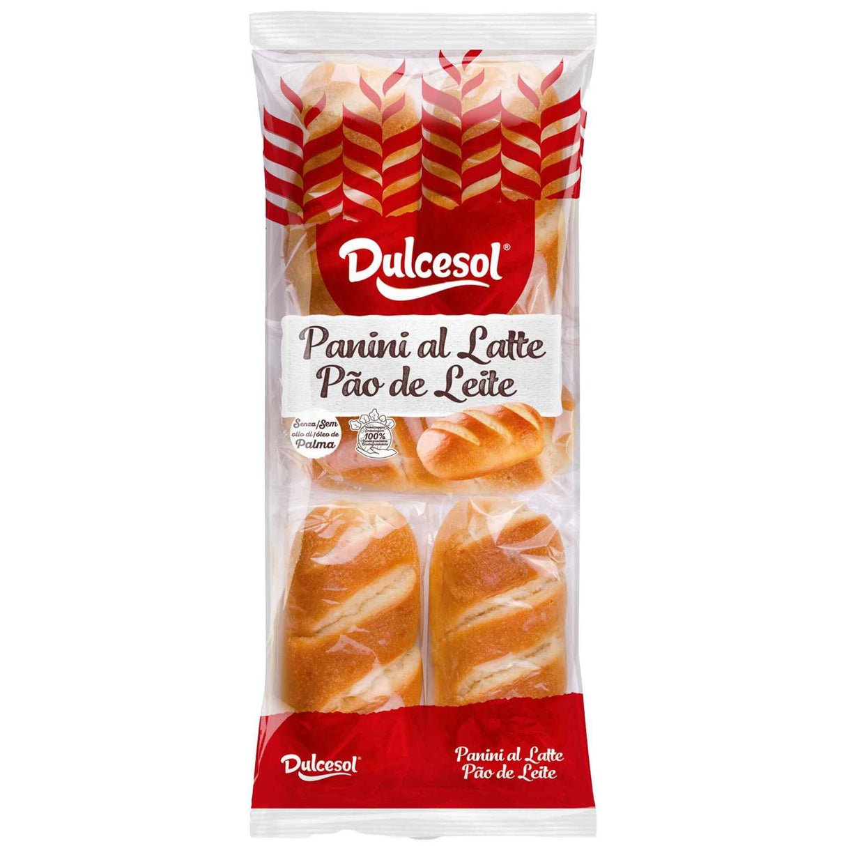 DULCESOL Panini au Lait 10 Pièces 350g Décongelé