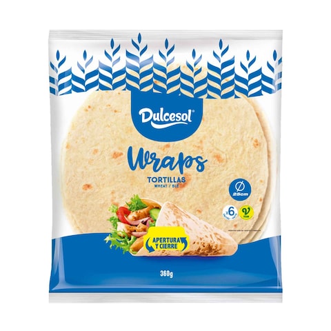 DULCESOL Tortillas de Blé 6 Pièces 360g Décongelé