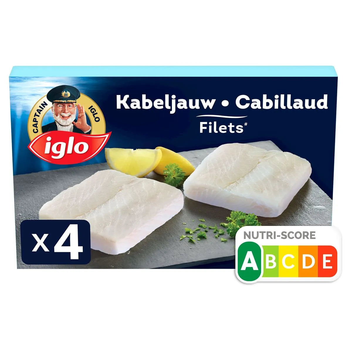 CARREFOUR Filets de Cabillaud Surgelés 4 pièces 400 g