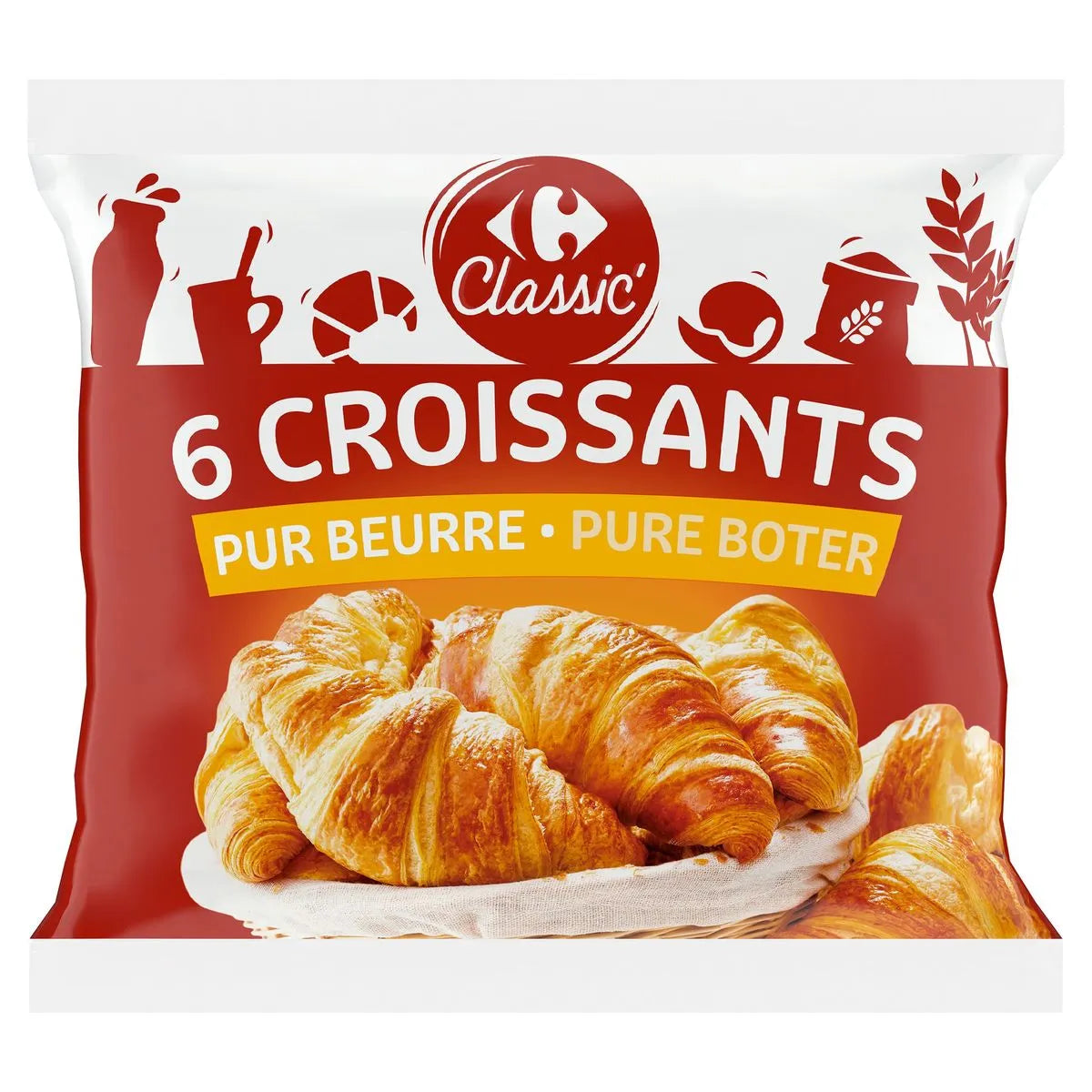 CARREFOUR Croissants Pack de 6 360 g