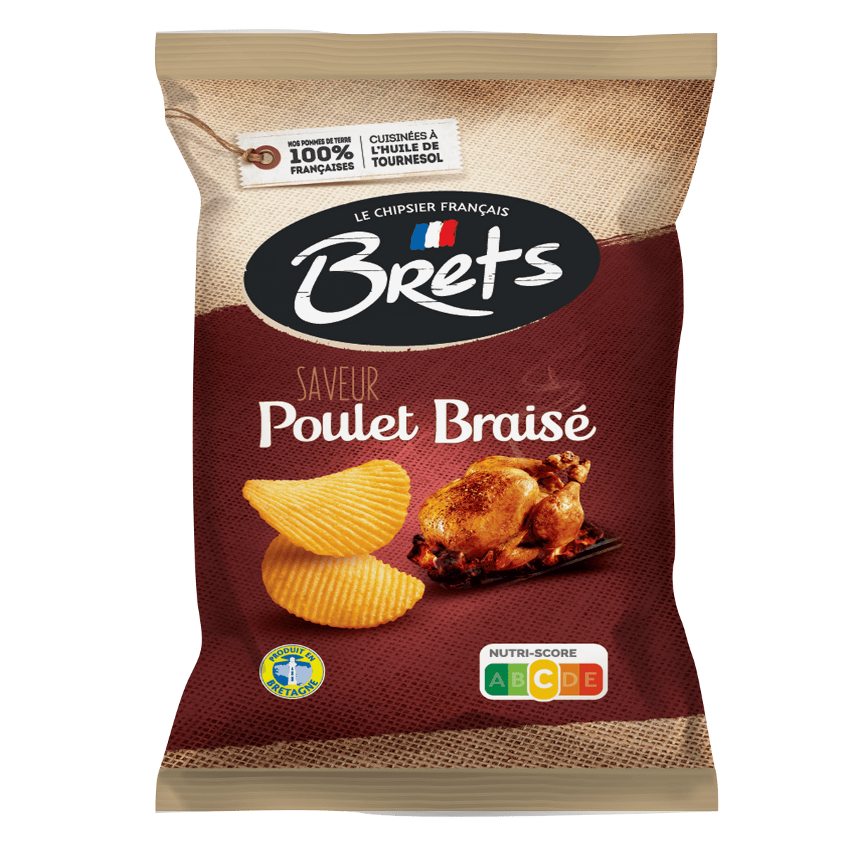 BRET'S Chips Saveur Poulet Braisé 125g