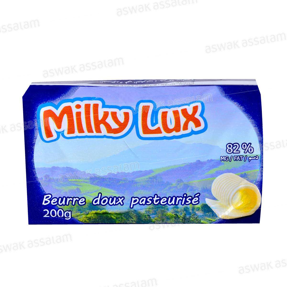 MILKY LUX Beurre Doux 82% MG 200 g