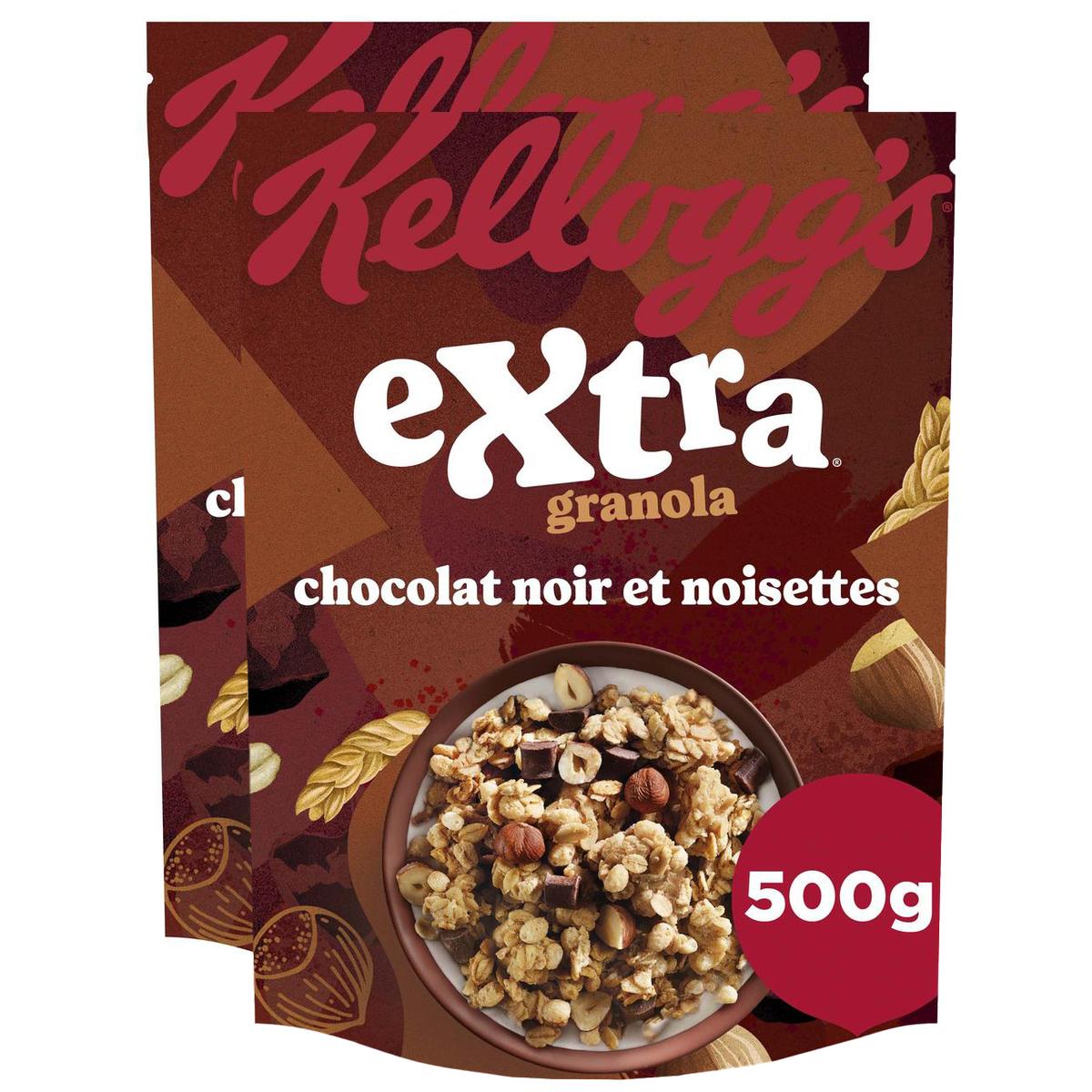 KELLOGG'S EXTRA Pépites Chocolat & Noisettes 500 g