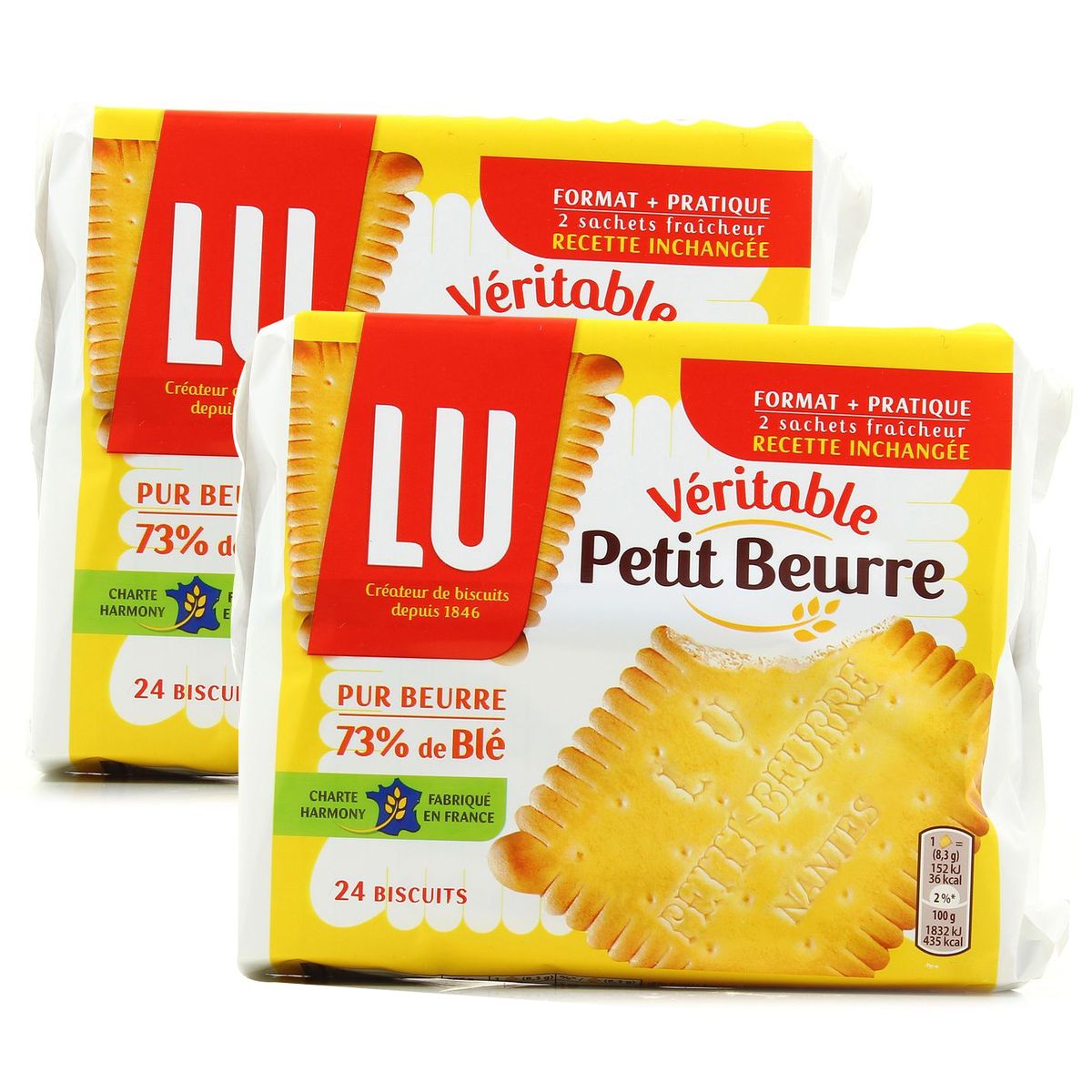 PETIT BLANC Petits Beurre Lot de 2x200 g