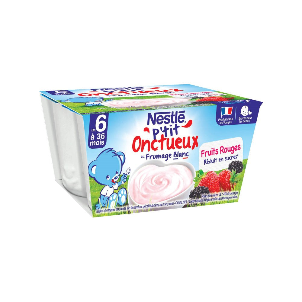 NESTLÉ P'tit Onctueux Fruits Rouges 4x100g