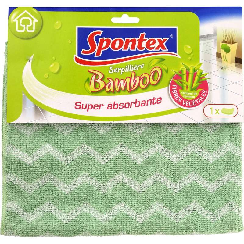 SPONTEX Serpillière Bambou Super Absorbante