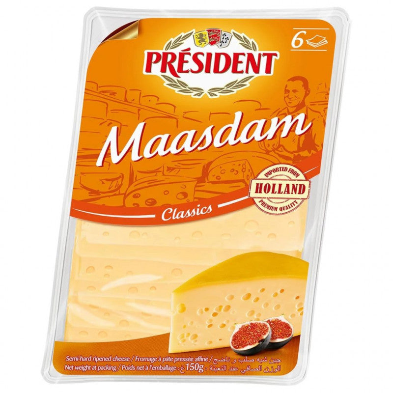 PRÉSIDENT Maasdam en Tranches 150g