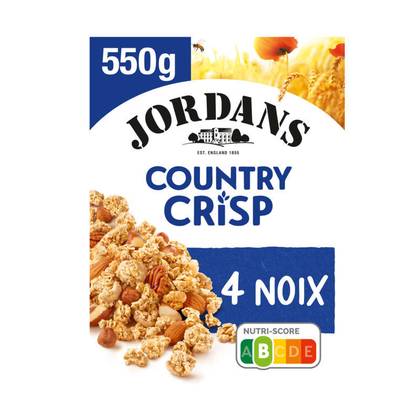 JORDAN COUNTRY CRISPY Céréales aux Noix 550 g