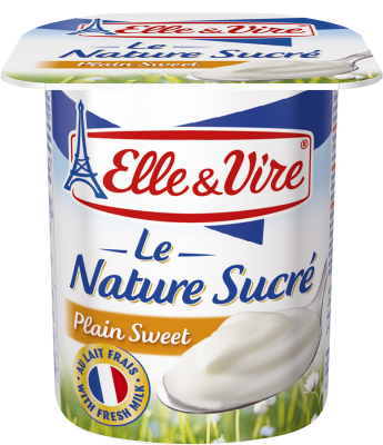 ELLE & VIRE Dessert Lacté Nature Sucré 4x125g