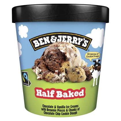 BEN & JERRY'S Cookie & Brownie Pack de 4 400ml