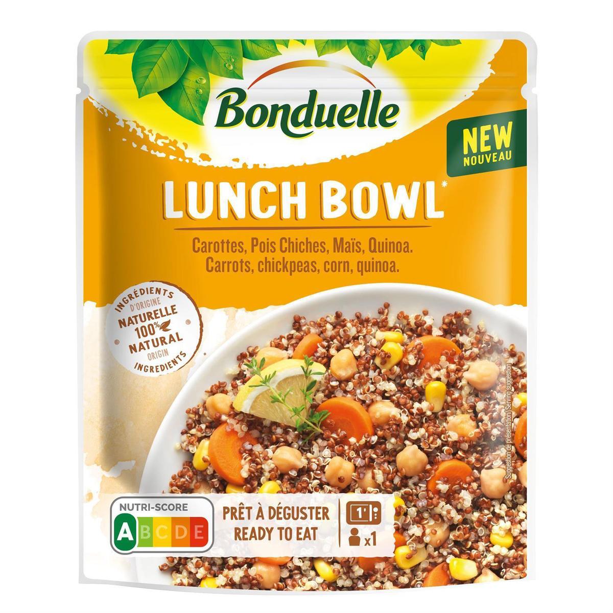 BONDUELLE Lunch Bowl Carottes-Pois Chiches-Maïs-Quinoa 250g