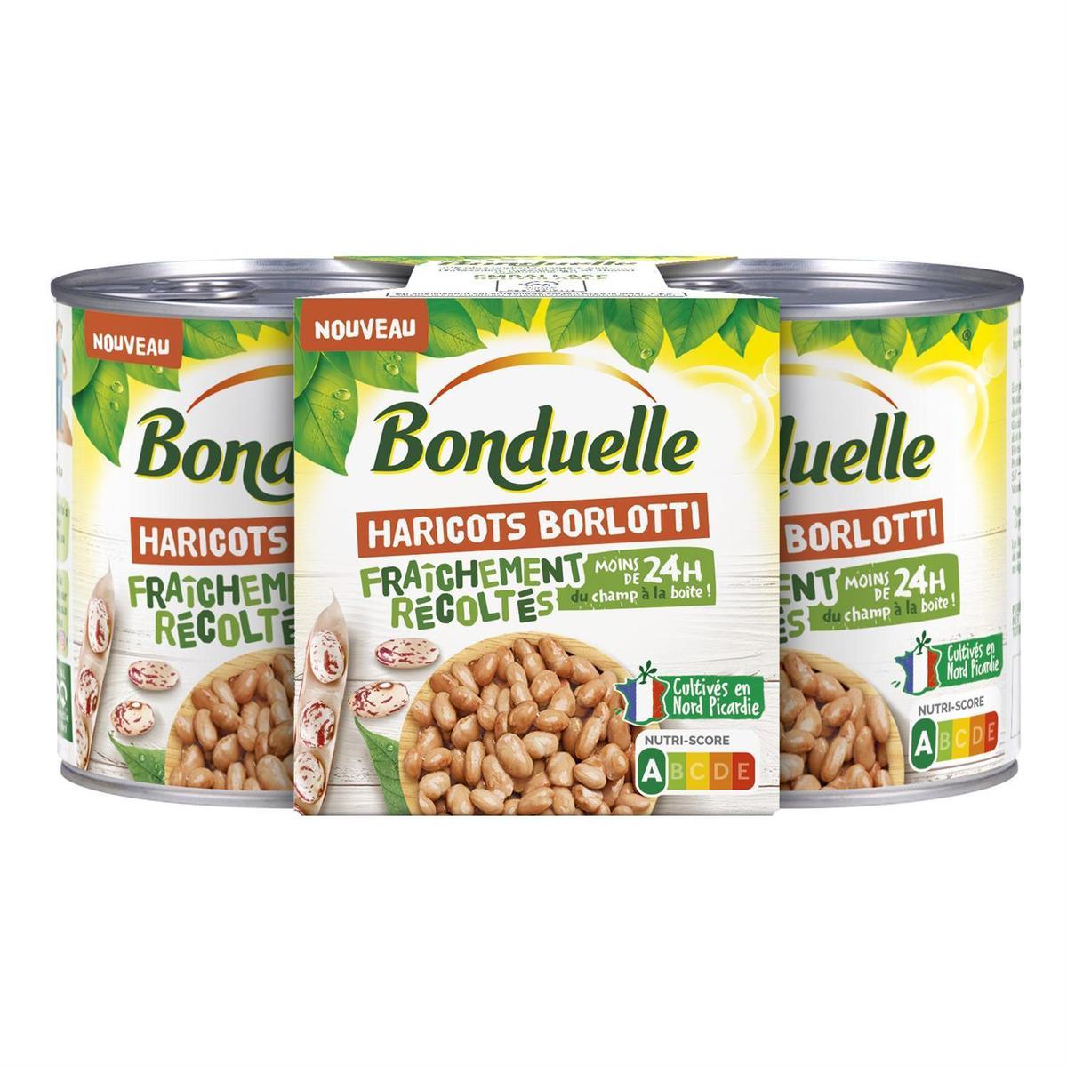 BONDUELLE Haricots Borlotti Fraîchement Récoltés Lot de 2x165g