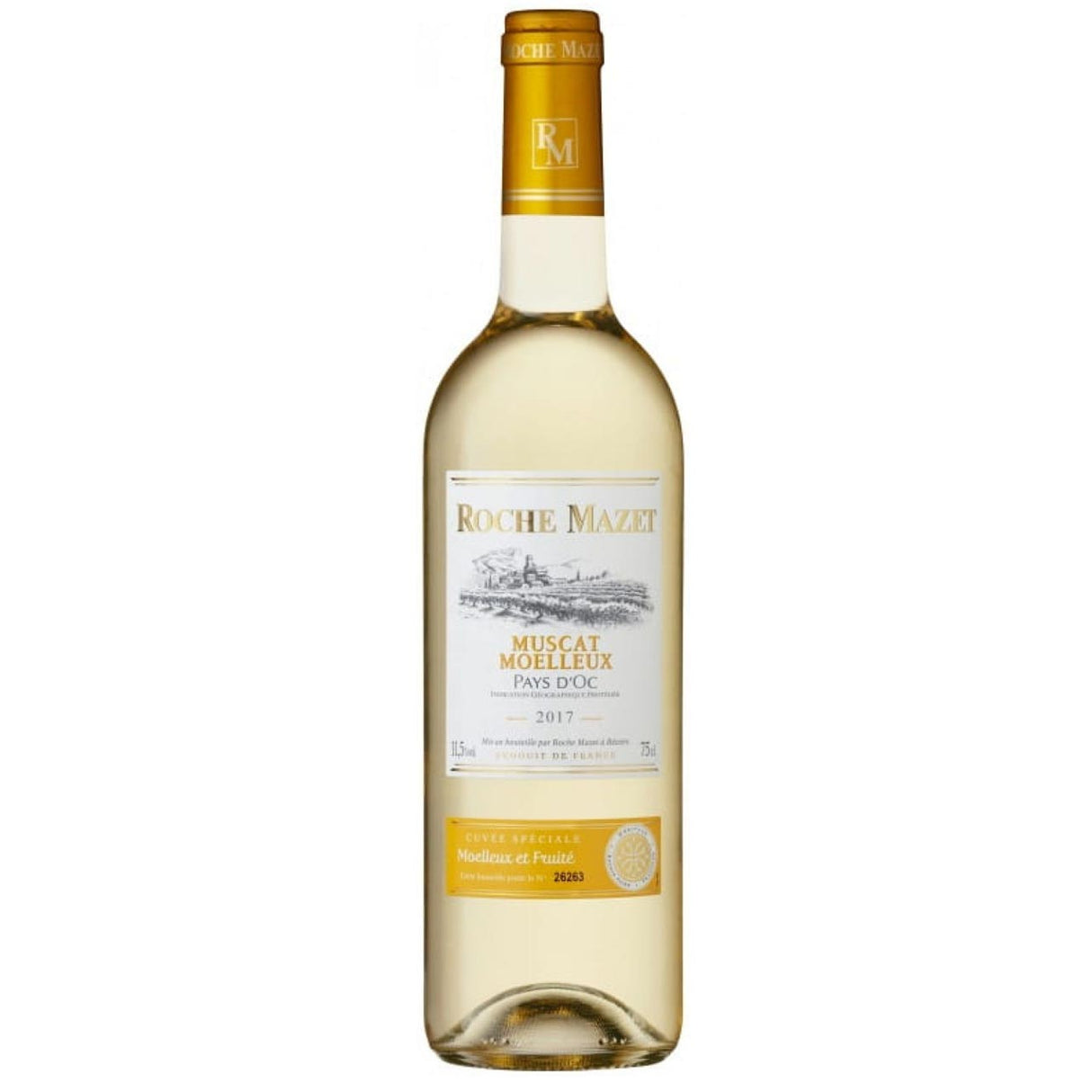 IGP Pays d'Oc Blanc Moelleux Roche Mazet Muscat 75 cl