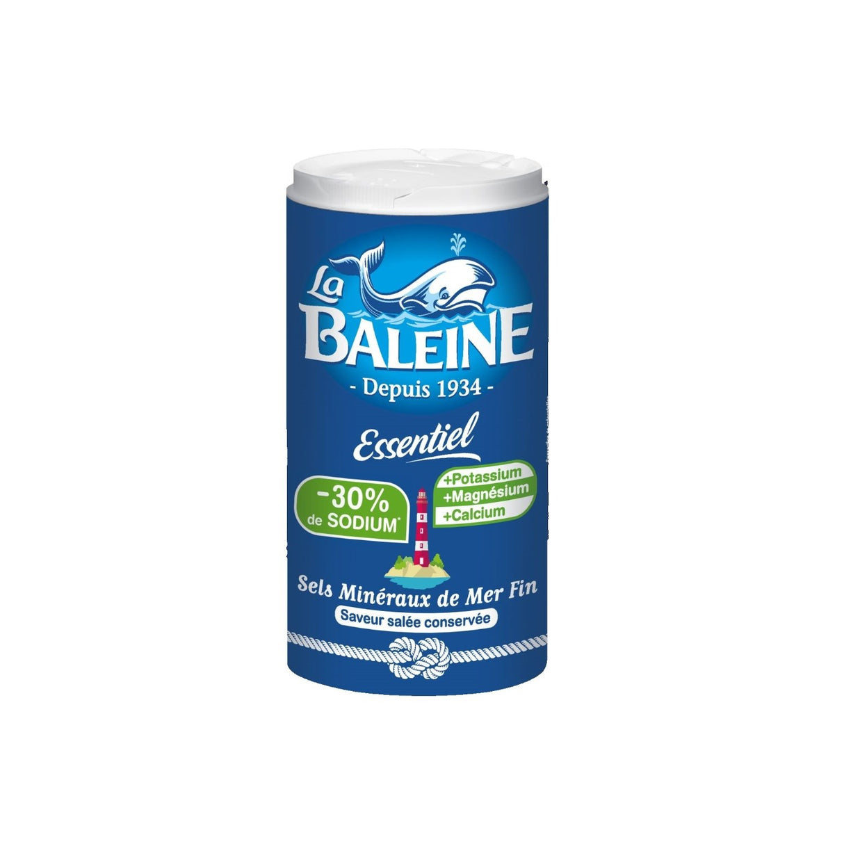 BALEINE Sel Fin Boîte Verseuse 350 g