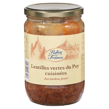 Plat cuisiné lentille lardons REFLETS DE FRANCE