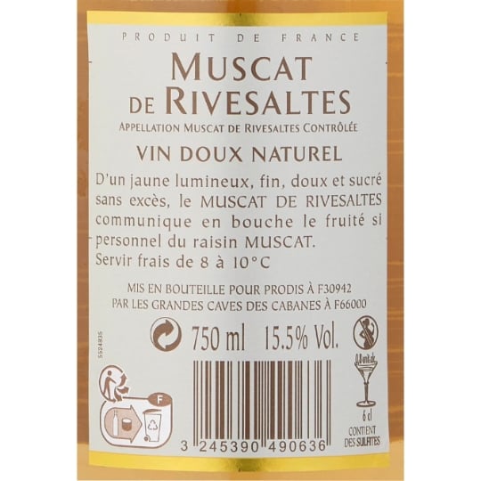 Vin doux naturel Muscat de Rivesaltes