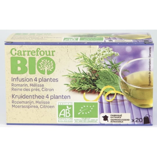 Infusion 4 plantes CARREFOUR BIO