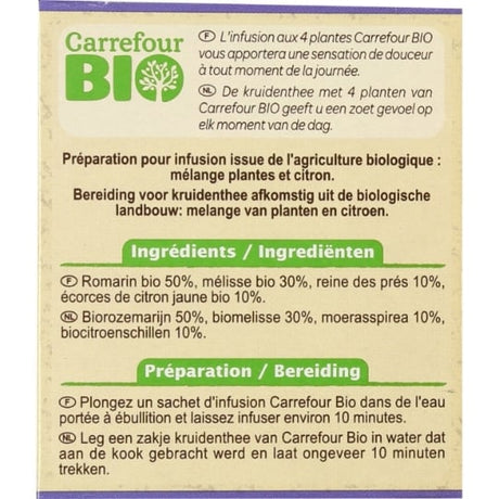 Infusion 4 plantes CARREFOUR BIO