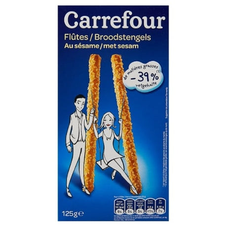 Biscuits apéritifs flûtes sésame CARREFOUR