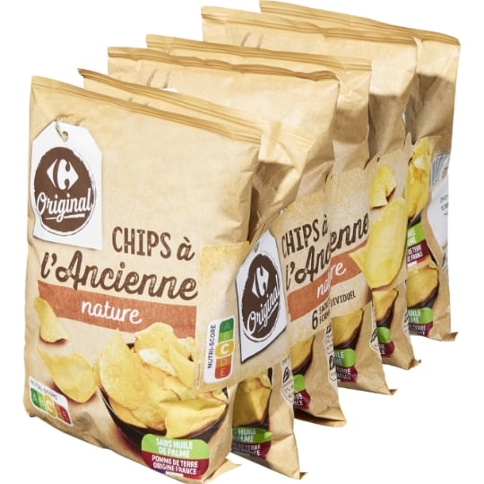 Chips à l'ancienne nature CARREFOUR ORIGINAL