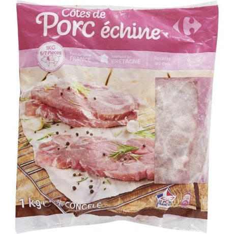 Côtes de porc échine CARREFOUR