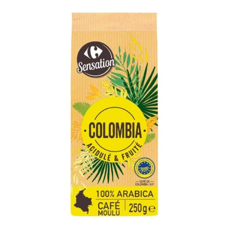 Café moulu Colombie CARREFOUR SENSATION