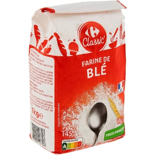 Farine de blé T45 tout usage CARREFOUR CLASSIC