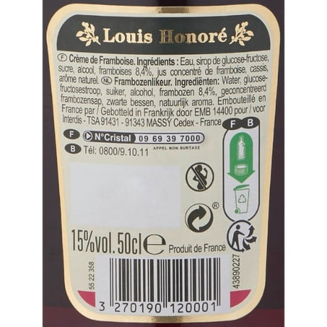 Crème de framboise LOUIS HONORE