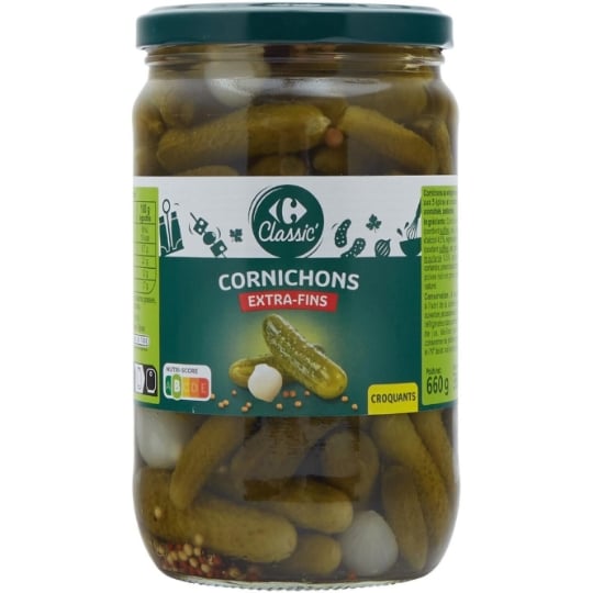 Cornichons extra-fins CARREFOUR CLASSIC