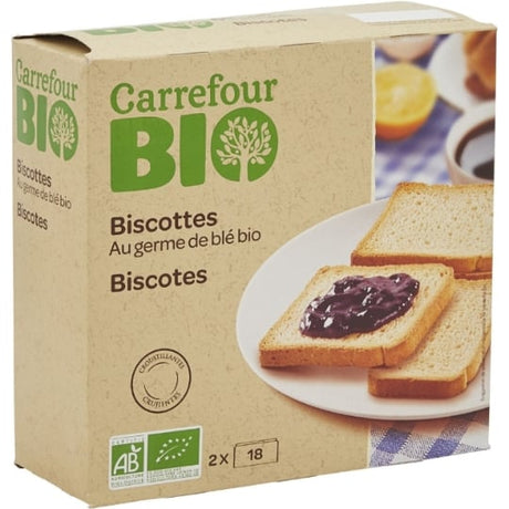 Biscottes au germe de blé Bio CARREFOUR BIO