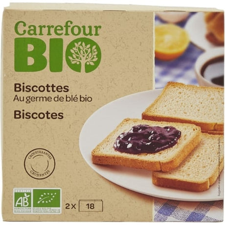 Biscottes au germe de blé Bio CARREFOUR BIO