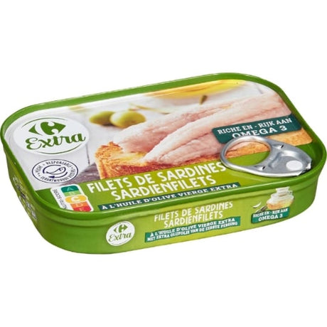 Filets de sardines huile d'olive vierge CARREFOUR EXTRA