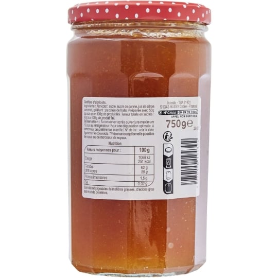 Confiture abricots CARREFOUR ORIGINAL