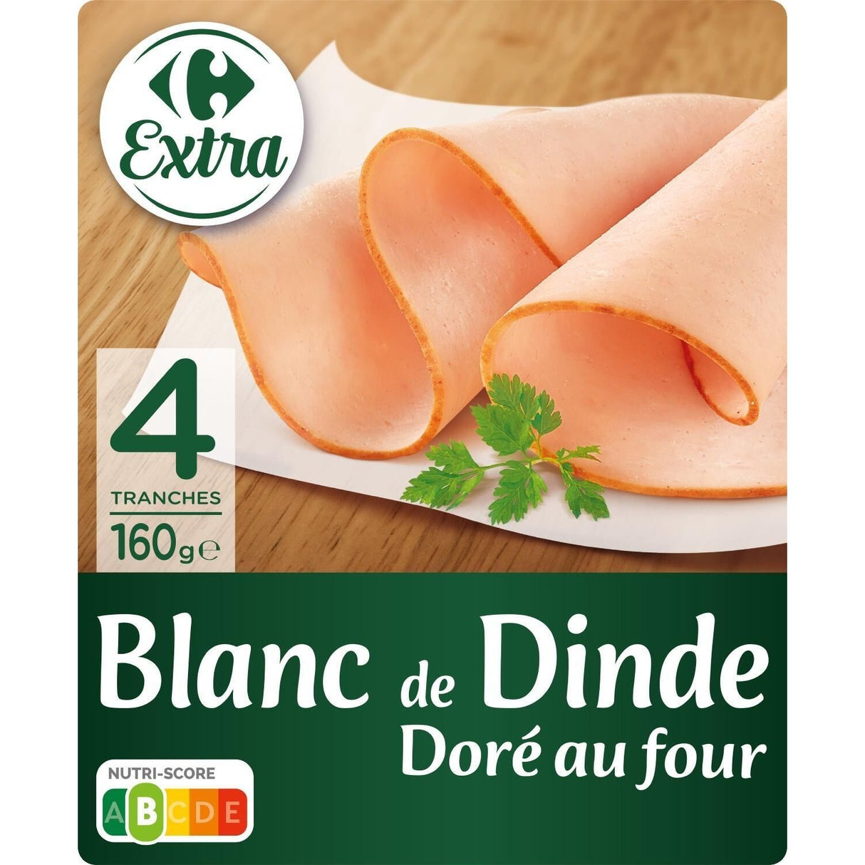 CARREFOUR Blanc de Dinde Qualité Supérieure 4 Tranches 160g