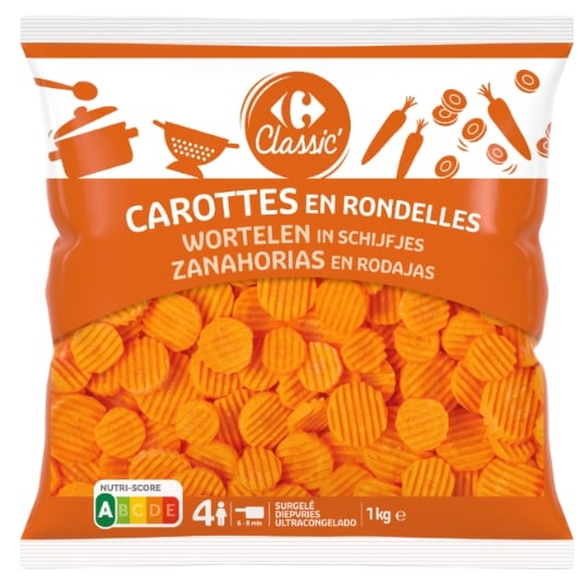 Carottes en rondelles CARREFOUR CLASSIC