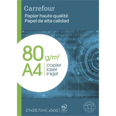 Ramette de papier A4 - 500 feuilles - 80g CARREFOUR