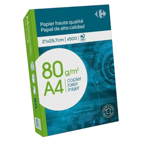 Ramette de papier A4 - 500 feuilles - 80g CARREFOUR