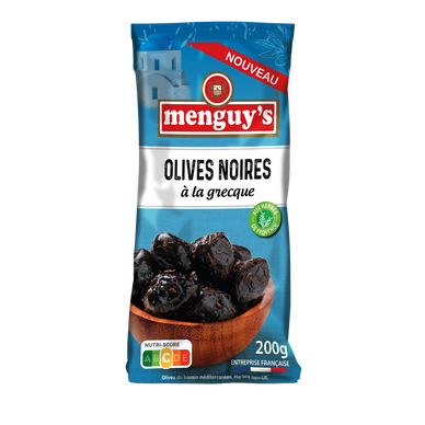 MENGUY'S Olives Noires à la Grecque 200 g