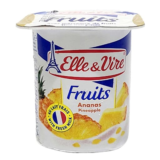 ELLE & VIRE Dessert Lacté Ananas 4x125g