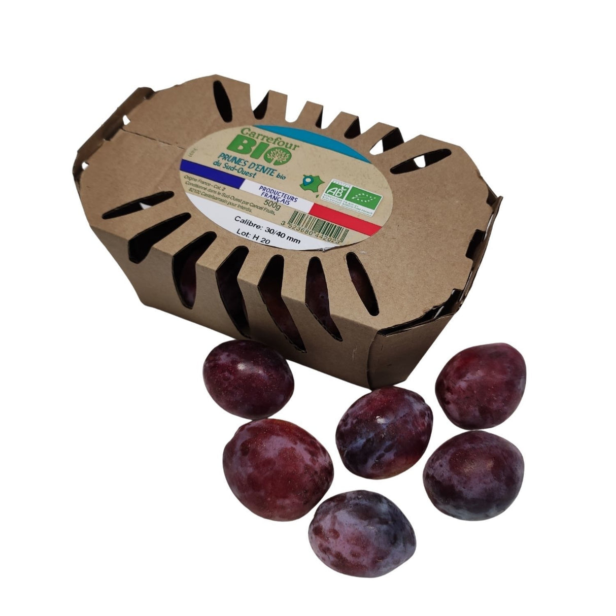 CARREFOUR Prunes Noires Origine Import (Bateau)