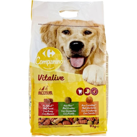 Croquettes pour chien Adulte medium au bœuf & aux légumes CARREFOUR