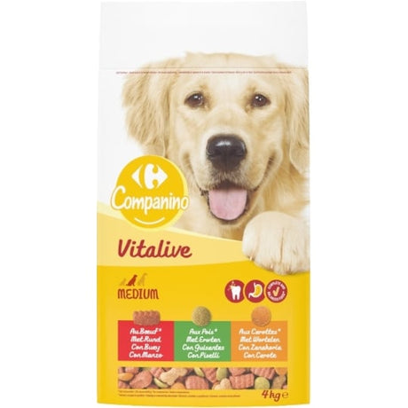 Croquettes pour chien Adulte medium au bœuf & aux légumes CARREFOUR