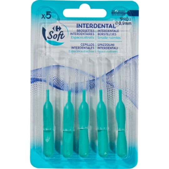 Brossettes interdentaires 0,9mm Interdental CARREFOUR SOFT