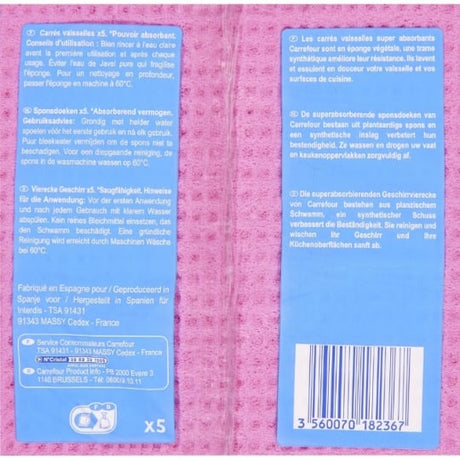 Carrés vaisselle super absorbant CARREFOUR EXPERT