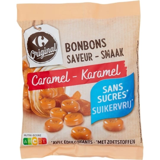 Bonbons caramel sans sucres CARREFOUR SELECTION