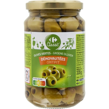 Olives vertes dénoyautées CARREFOUR