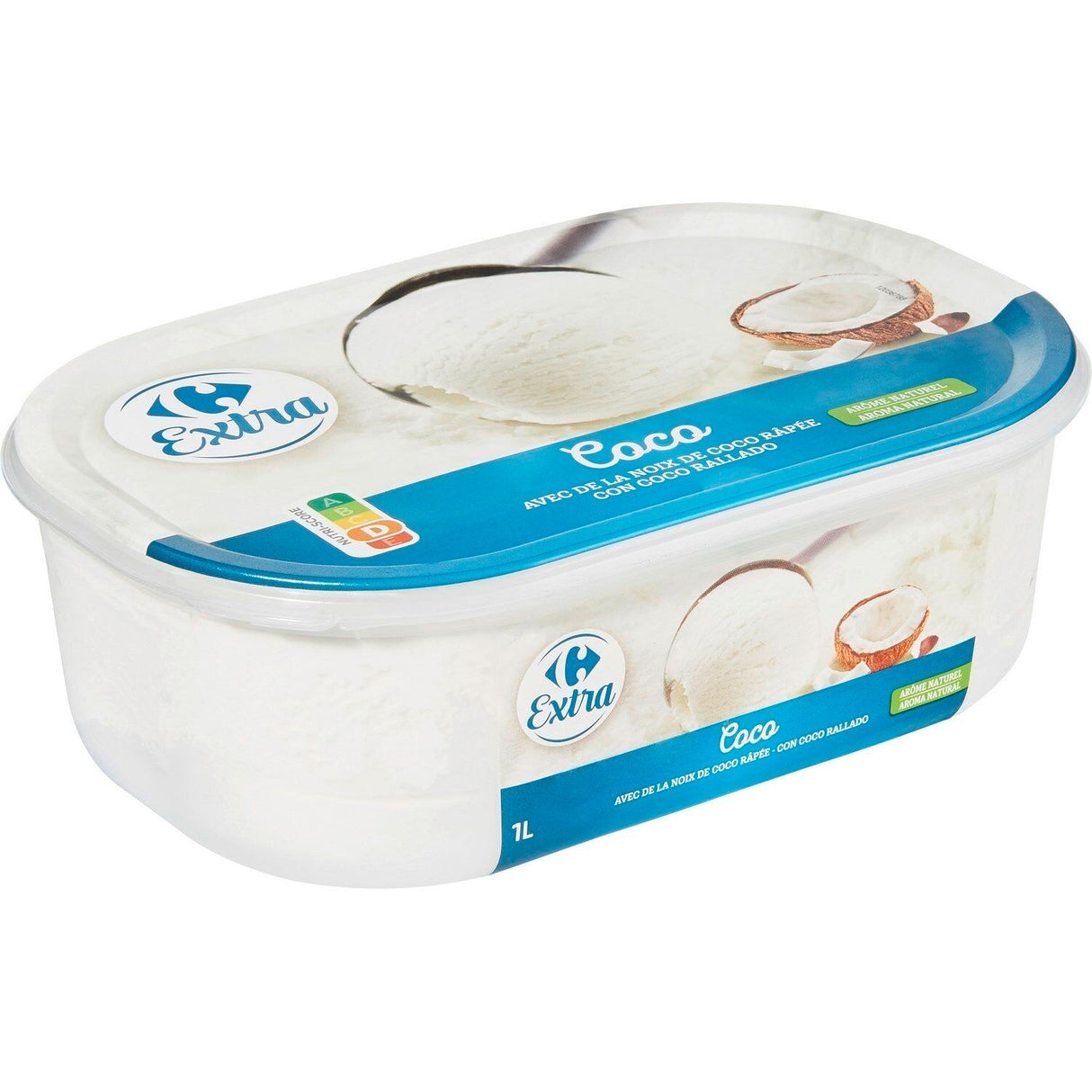 CARREFOUR EXTRA Crème Glacée Noix de Coco 500g